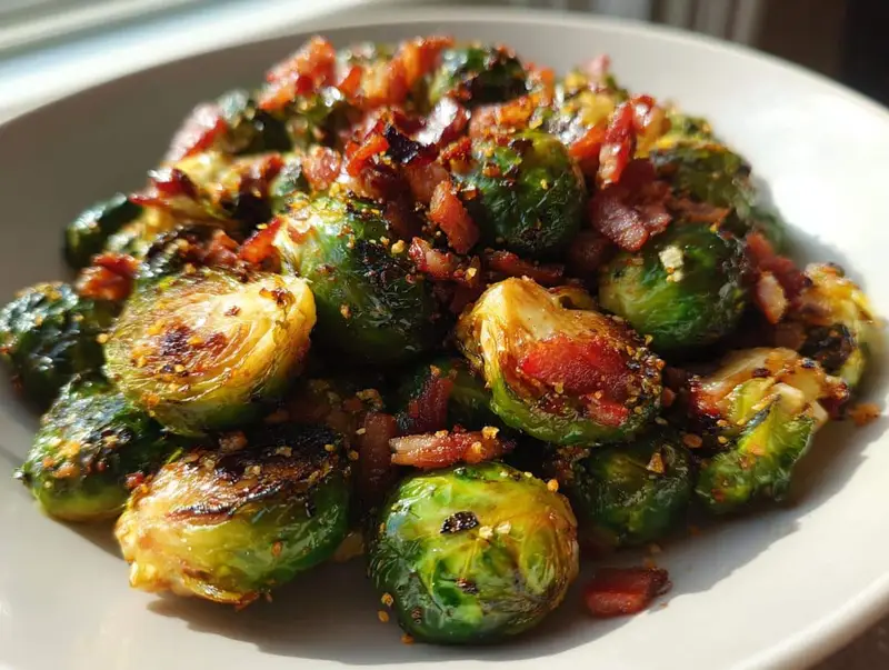Irresistible Balsamic Brussels Sprouts with Bacon in 30 Minutes