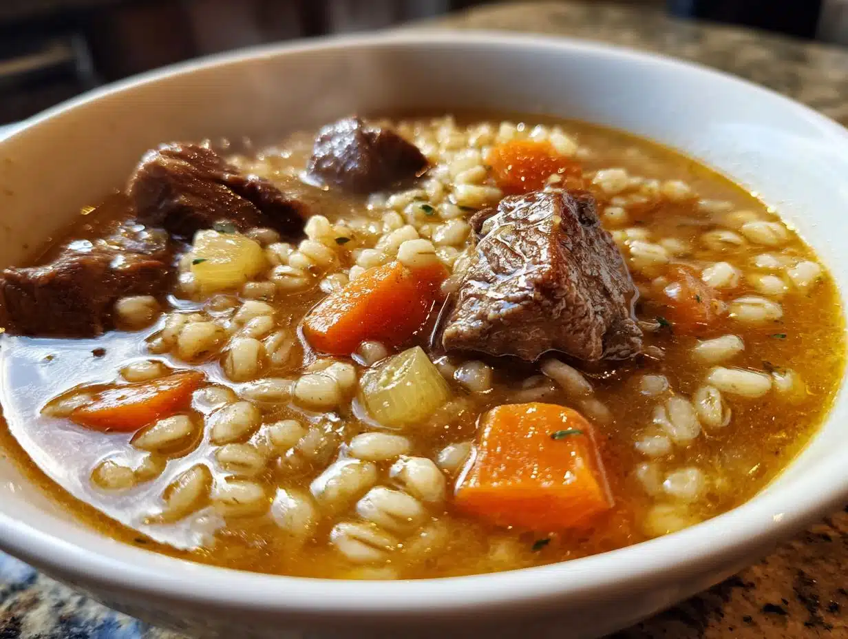 1-Pot Beef and Barley Soup Recipe for Ultimate Comfort