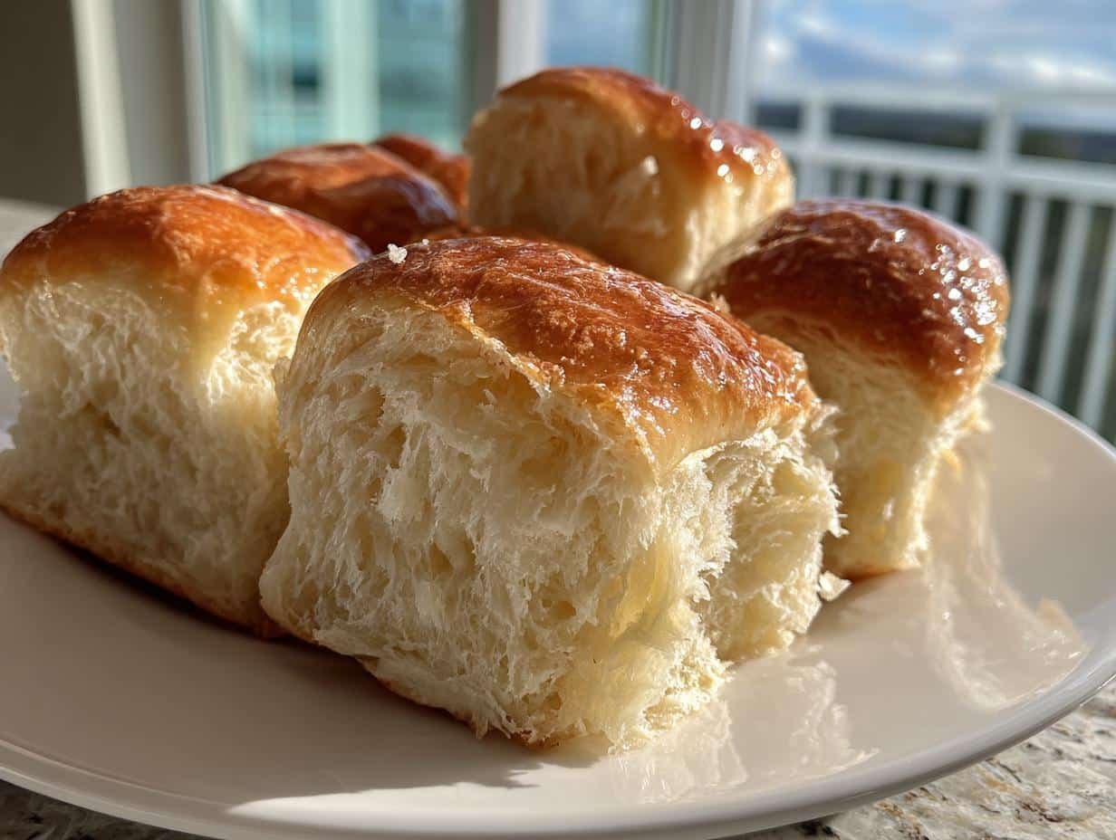 Buttery Parker House Rolls - detail 1