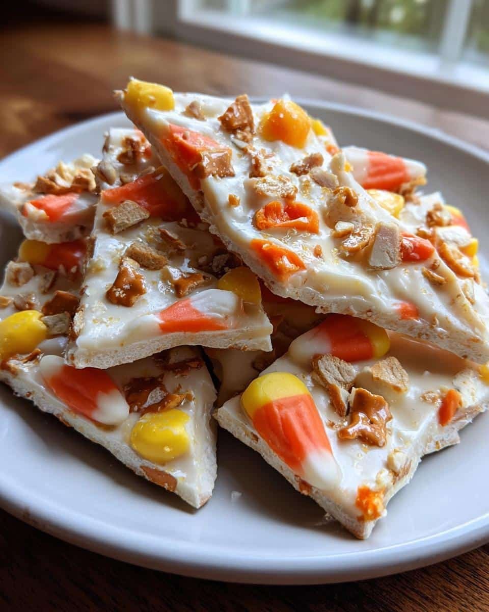 Candy Corn Bark - detail 1