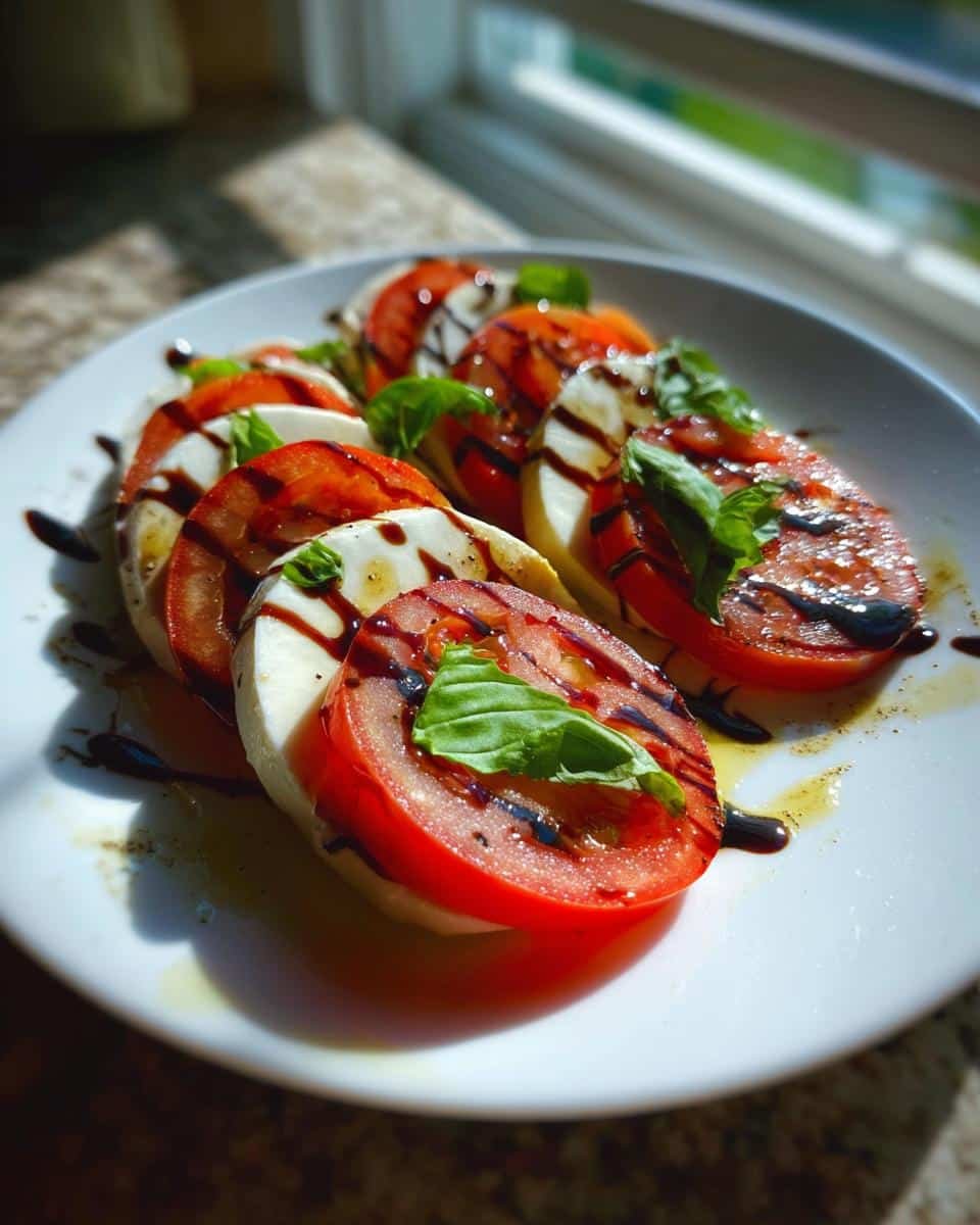 Caprese Salad with Balsamic Glaze - detail 3