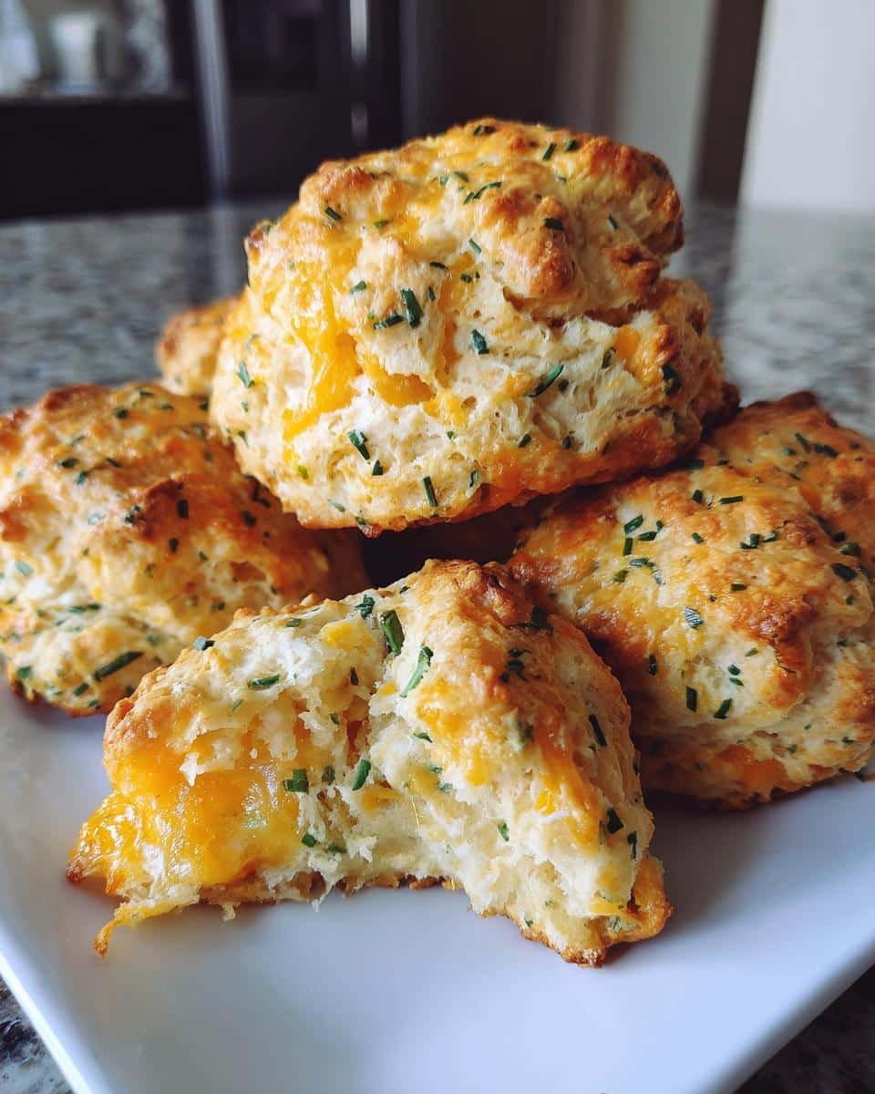 Cheddar Chive Drop Biscuits - detail 2