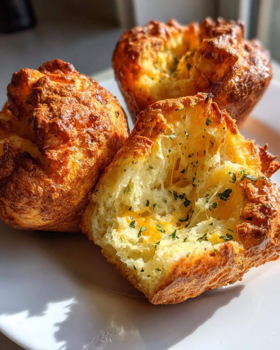 Cheese and Herb Popovers - detail 3