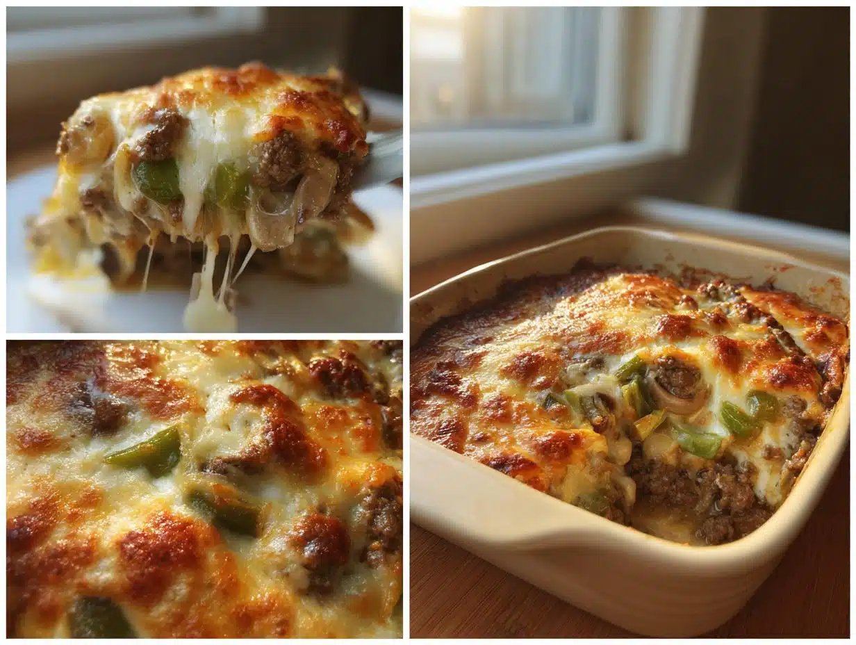 Cheesy Low-Carb Philly Casserole