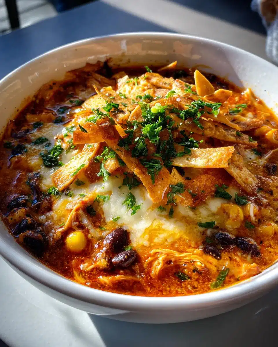 Irresistible Chicken Enchilada Soup Ready in 35 Minutes