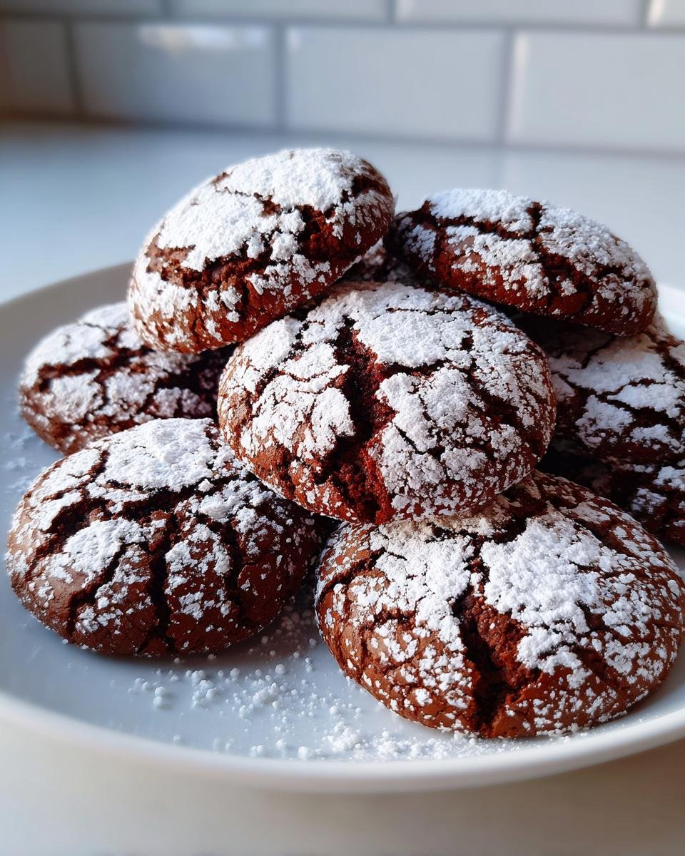 Chocolate Crinkle Cookies - detail 2