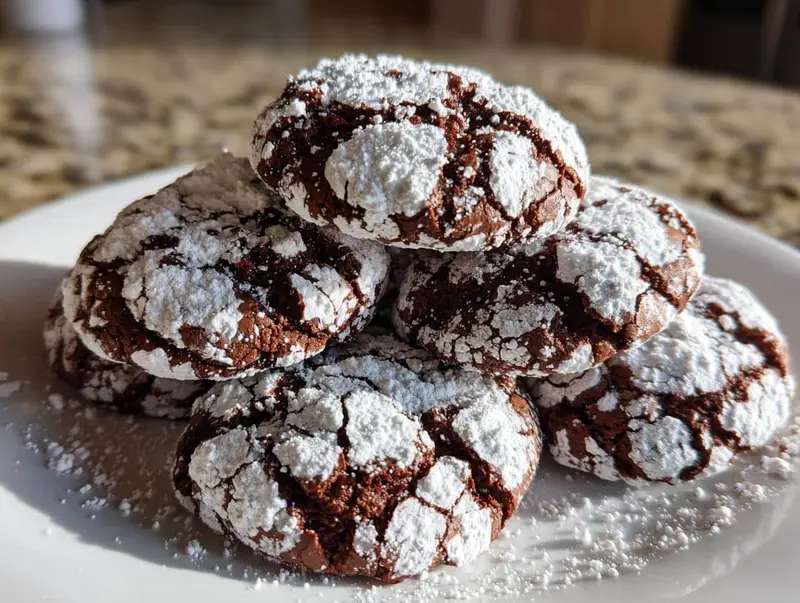 Irresistible Chocolate Crinkle Cookies Ready in 12 Minutes