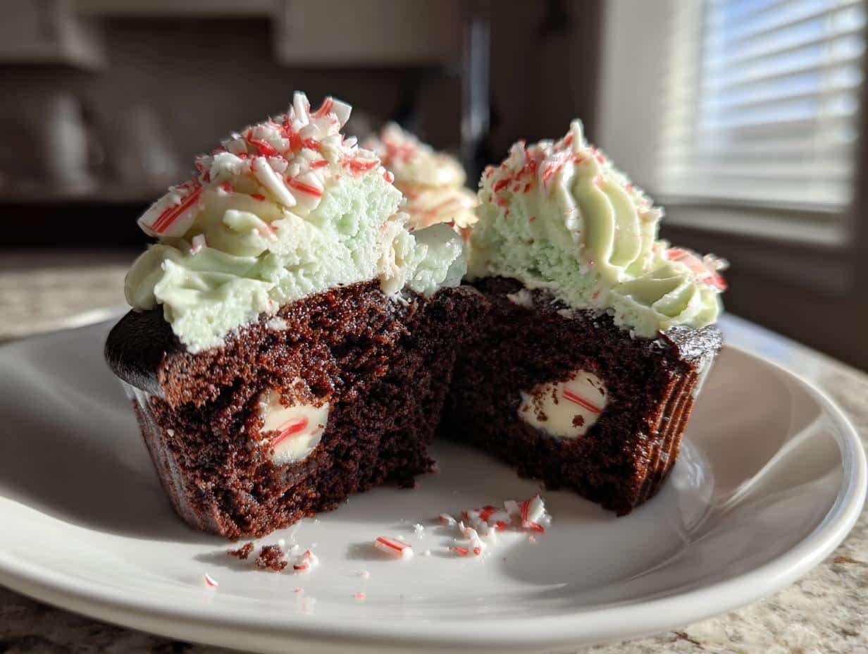 Chocolate Peppermint Cupcakes
