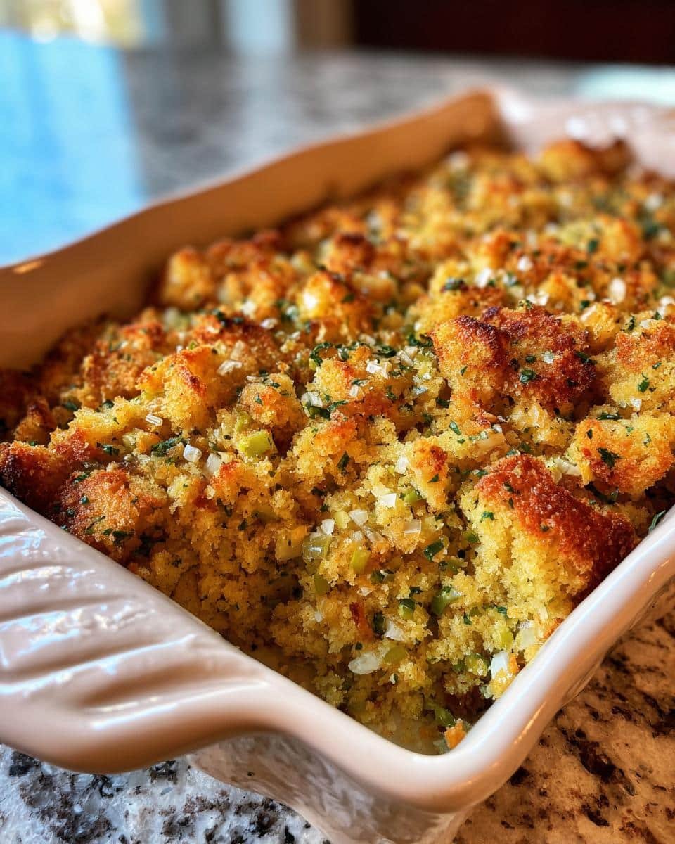 Cornbread Stuffing with Jalapeño - detail 2
