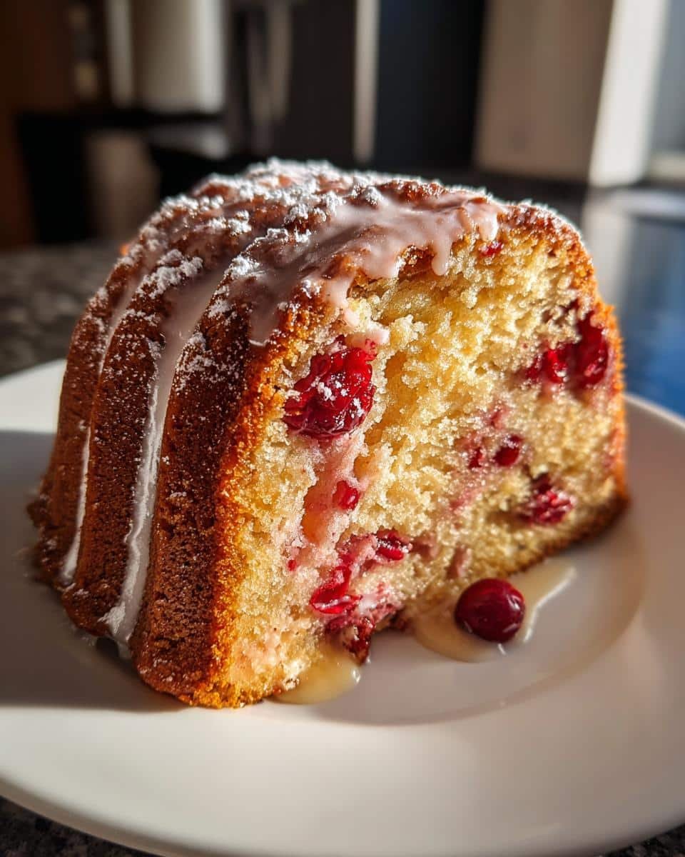 Cranberry Orange Bundt Cake - detail 1