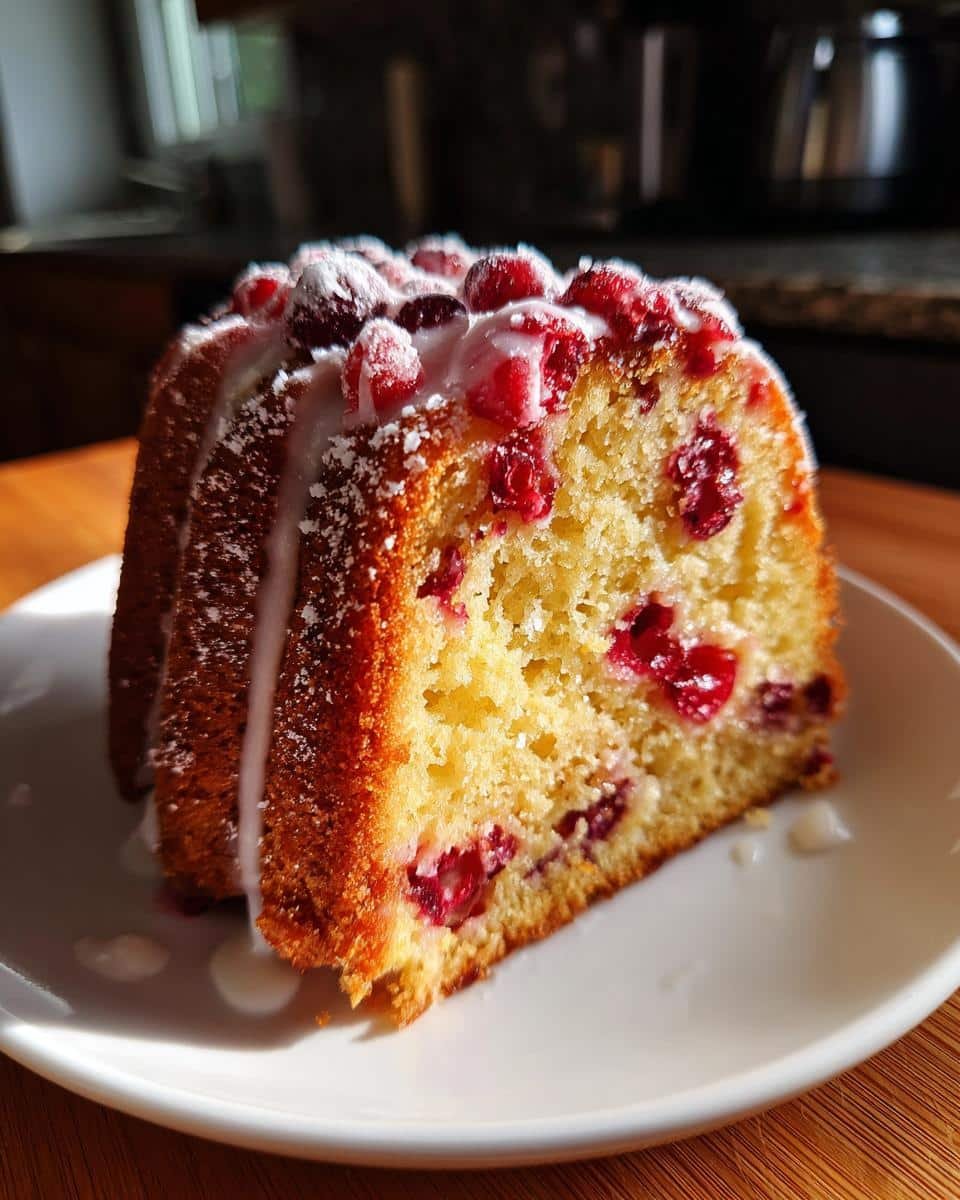 Cranberry Orange Bundt Cake - detail 2