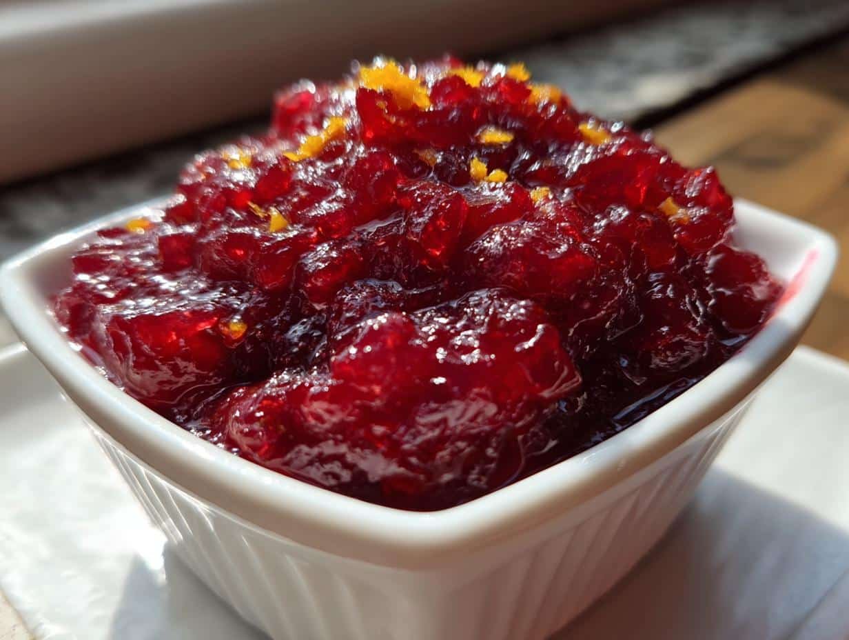 Easy 5-Ingredient Cranberry Sauce with Orange Zest Recipe
