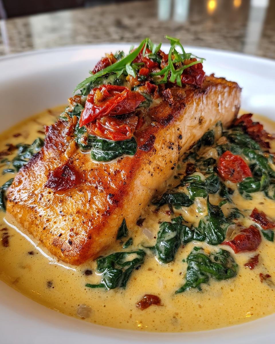 Creamy Tuscan Salmon (Low-Carb) - detail 1