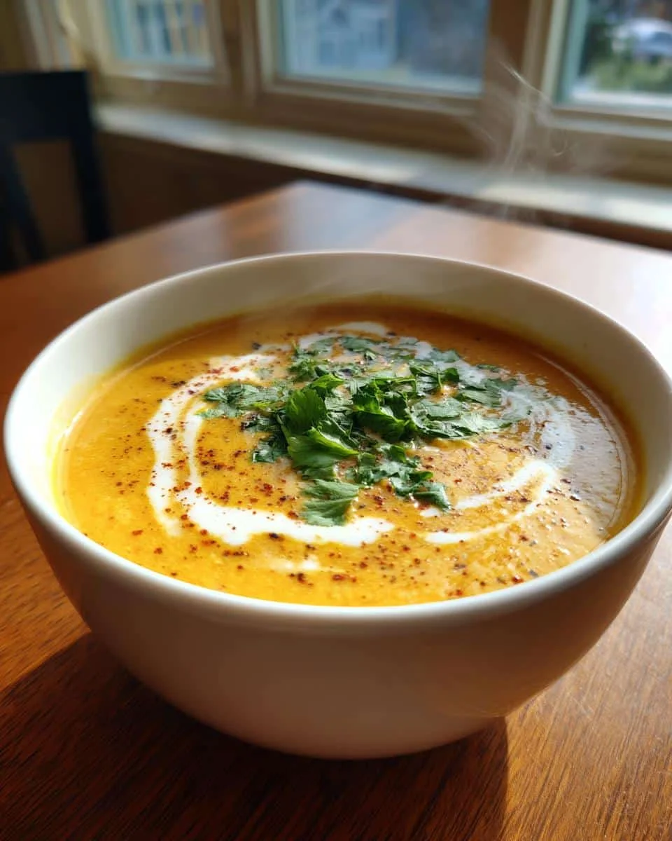 Curried Butternut Squash Soup - detail 1