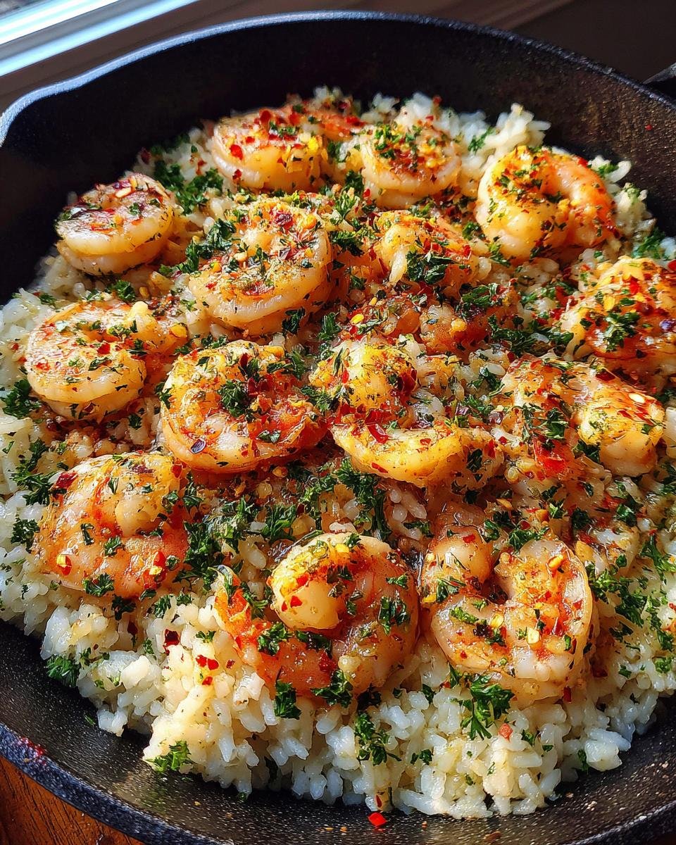Garlic Butter Shrimp Rice Skillet - detail 1
