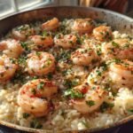 Garlic Butter Shrimp Rice Skillet