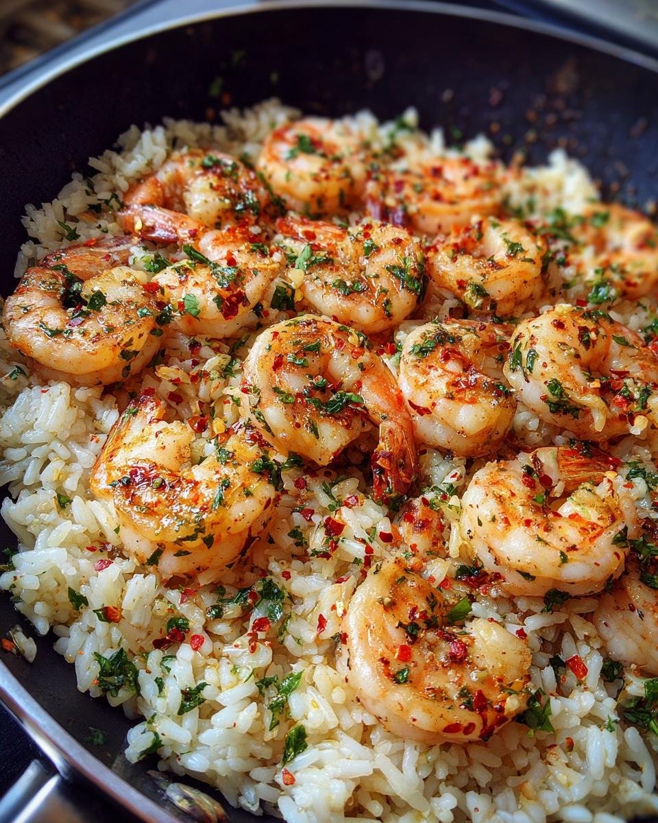 Garlic Butter Shrimp Rice Skillet - detail 2