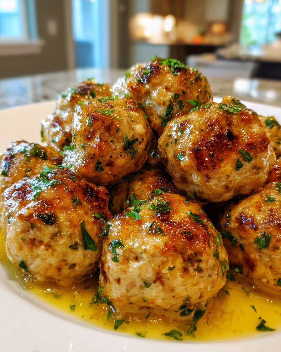 Garlic Butter Turkey Meatballs - detail 2