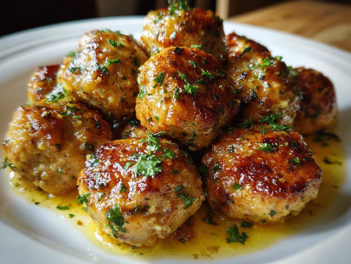 30-Minute Garlic Butter Turkey Meatballs That Taste Heavenly
