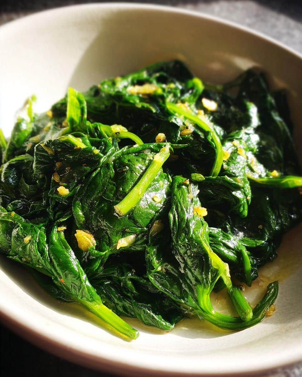 Garlic Sautéed Spinach - detail 1