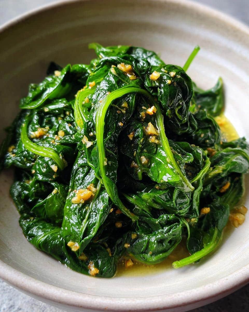 Garlic Sautéed Spinach - detail 2