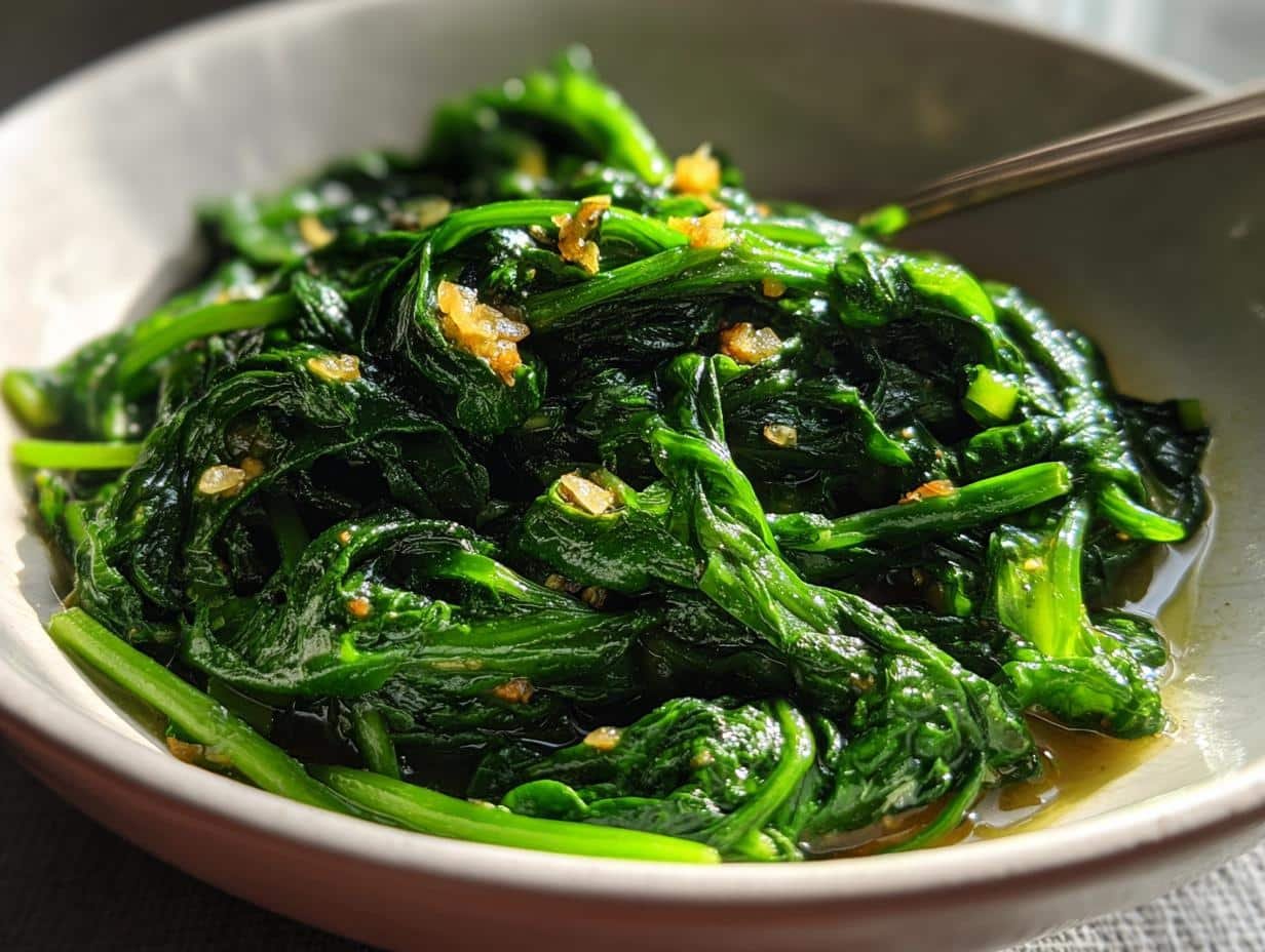 Garlic Sautéed Spinach Recipe Ready in Just 10 Minutes