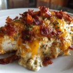 Keto Bacon Ranch Chicken Bake
