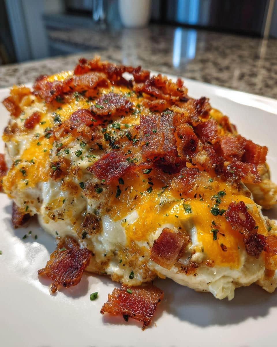 Keto Bacon Ranch Chicken Bake - detail 1