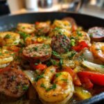Keto Cajun Shrimp and Sausage Skillet