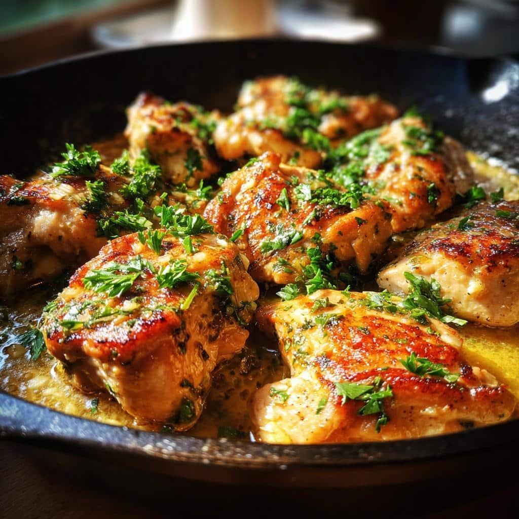 Keto Lemon Garlic Chicken Skillet - detail 1