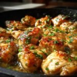 Keto Lemon Garlic Chicken Skillet