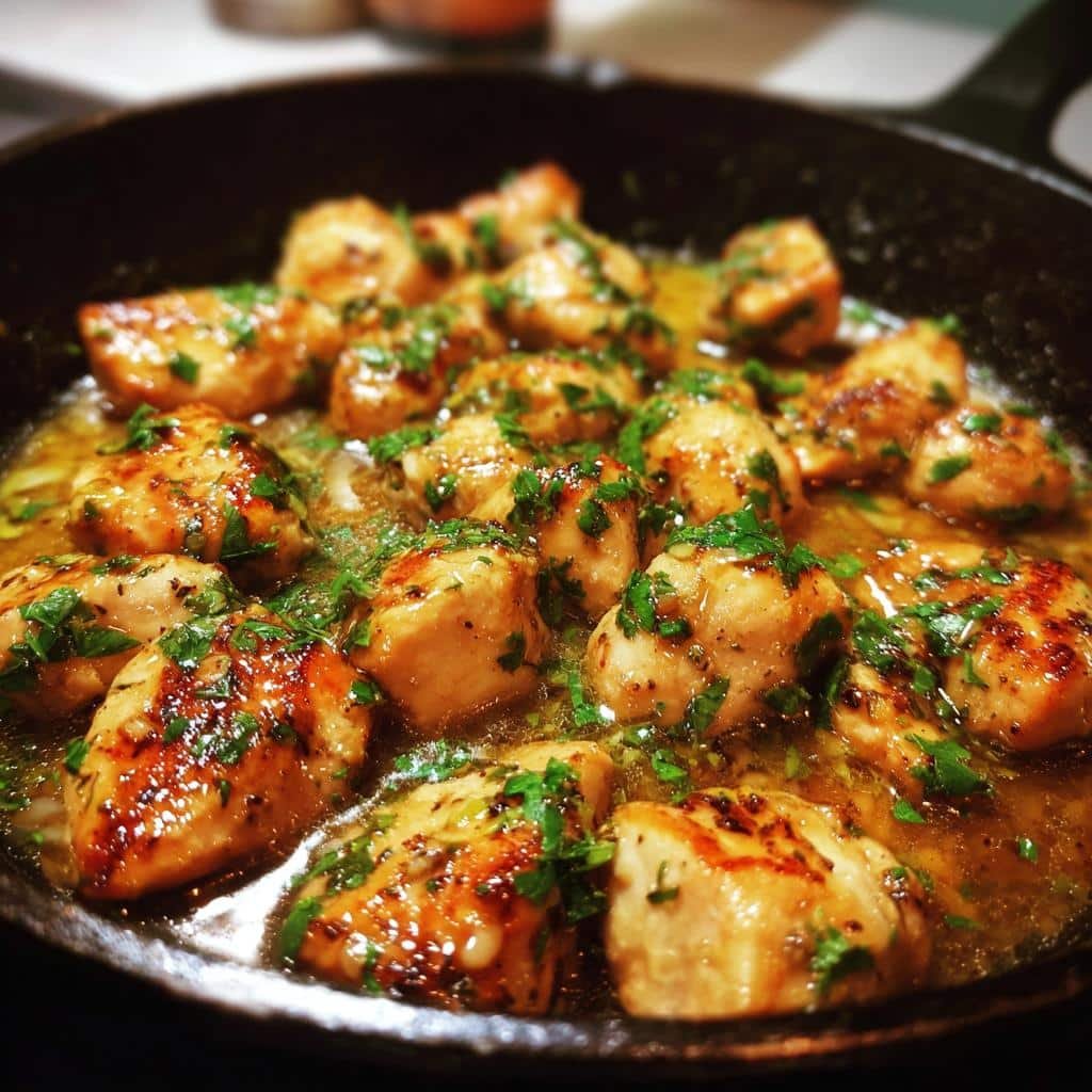 Keto Lemon Garlic Chicken Skillet - detail 2