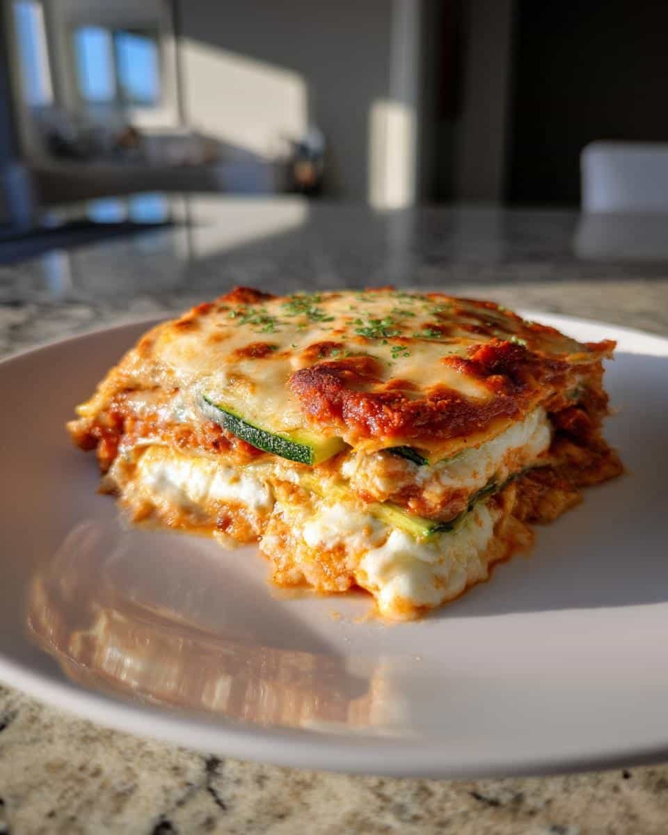 Keto Zucchini Lasagna - detail 1