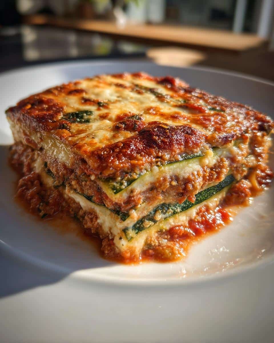 Keto Zucchini Lasagna - detail 2