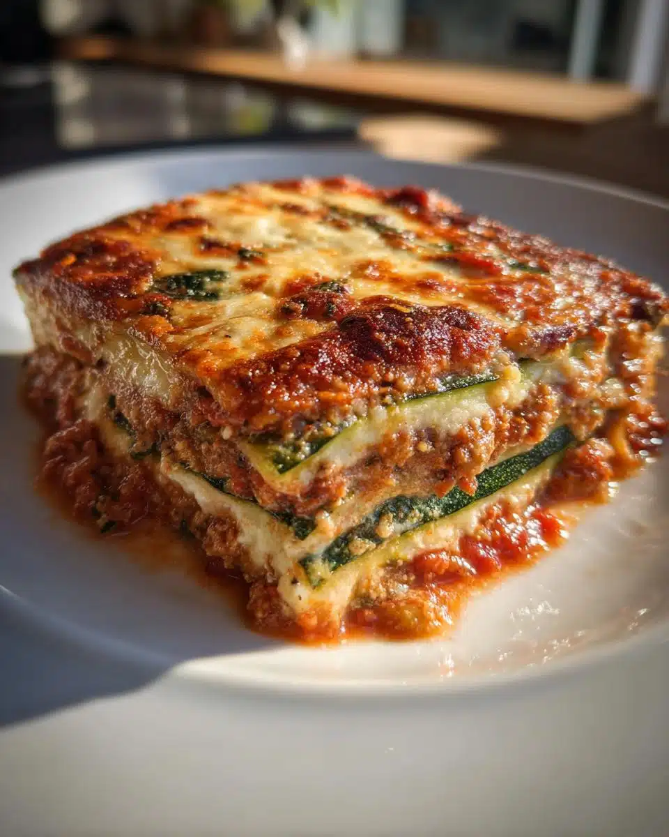 Keto Zucchini Lasagna - detail 2