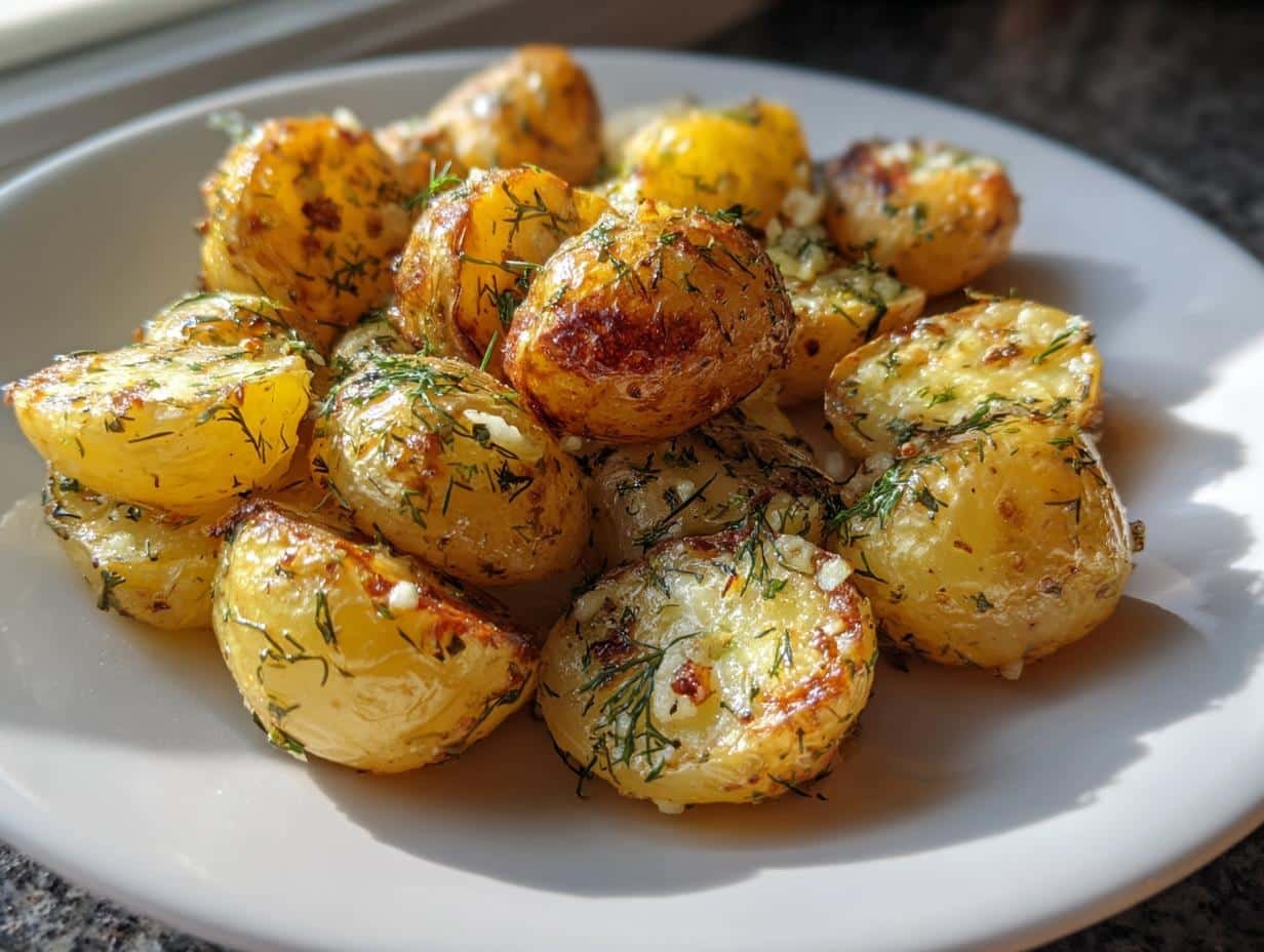 Lemon Dill Roasted Baby Potatoes: 3-Step Crispy Perfection