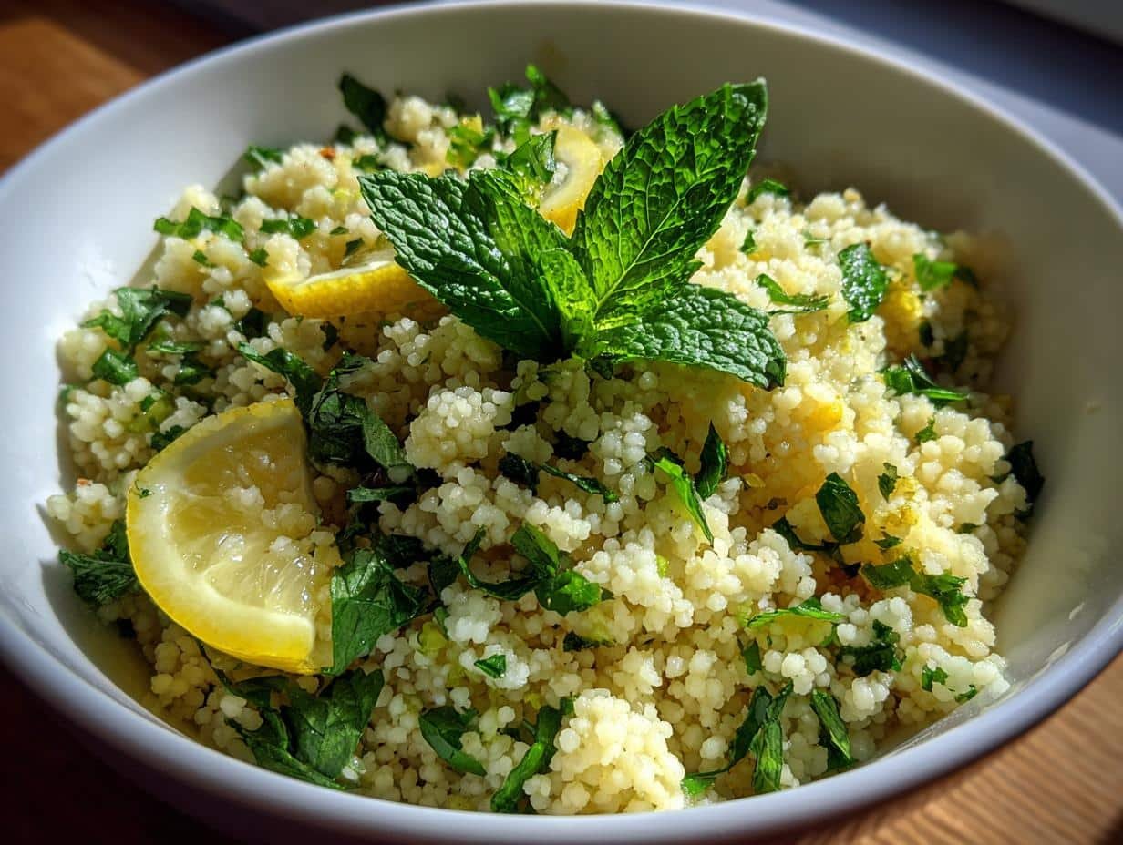 10-Minute Lemon Herb Couscous Recipe You’ll Crave Daily