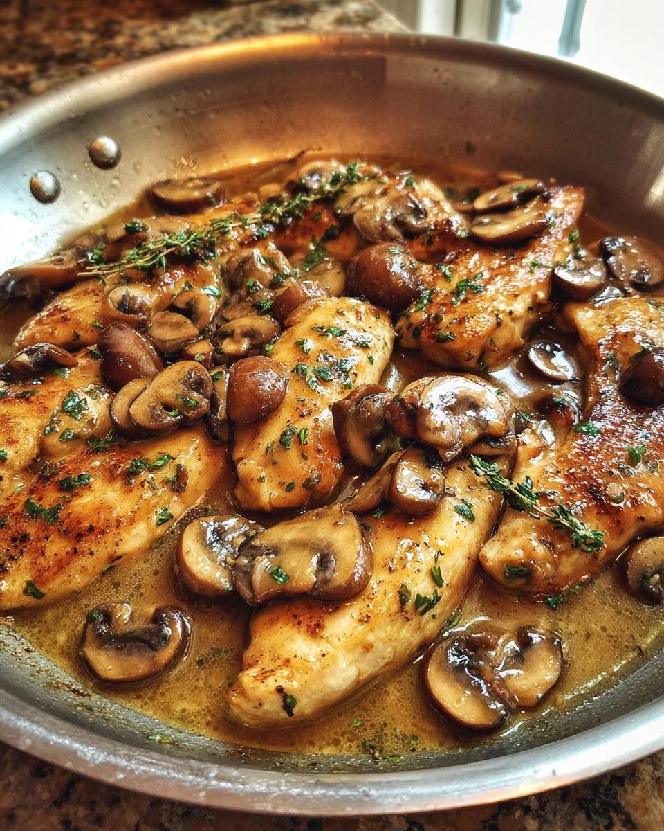 Low-Carb Chicken Marsala Skillet - detail 2