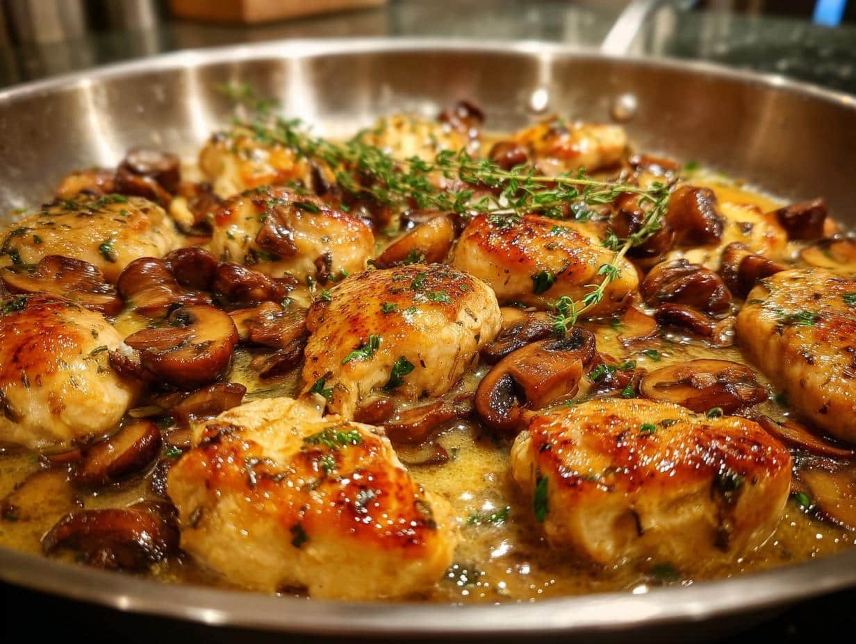 Irresistible Low-Carb Chicken Marsala Skillet in 30 Minutes