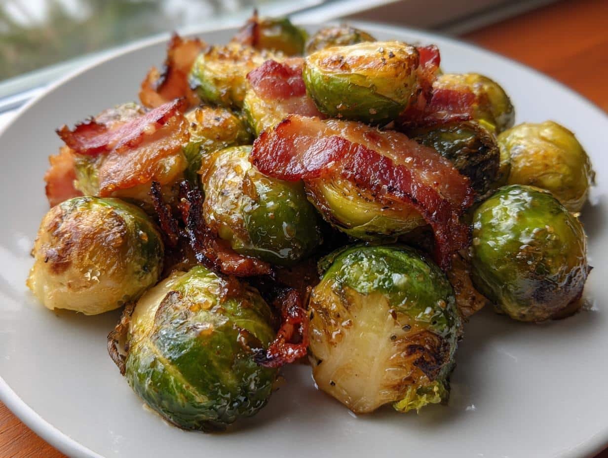 Maple Glazed Brussels Sprouts with Bacon - detail 1