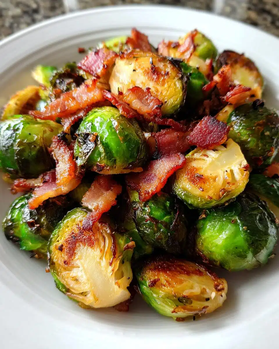 Maple Glazed Brussels Sprouts with Bacon - detail 3