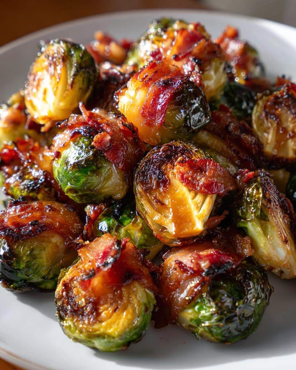 Irresistible Maple Glazed Brussels Sprouts with Bacon Recipe