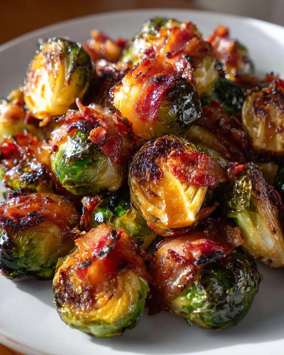 Maple Glazed Brussels Sprouts with Bacon