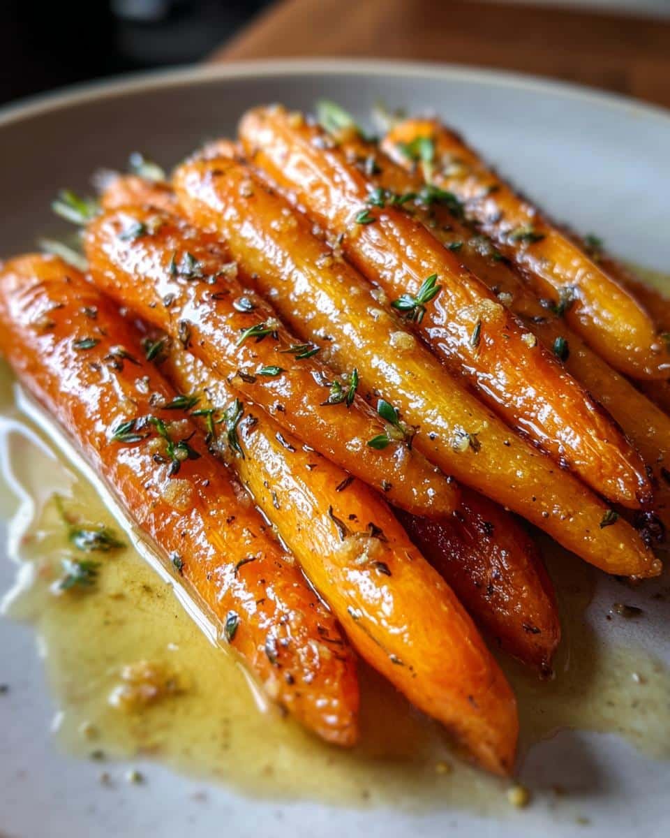 Maple Roasted Carrots with Thyme - detail 2