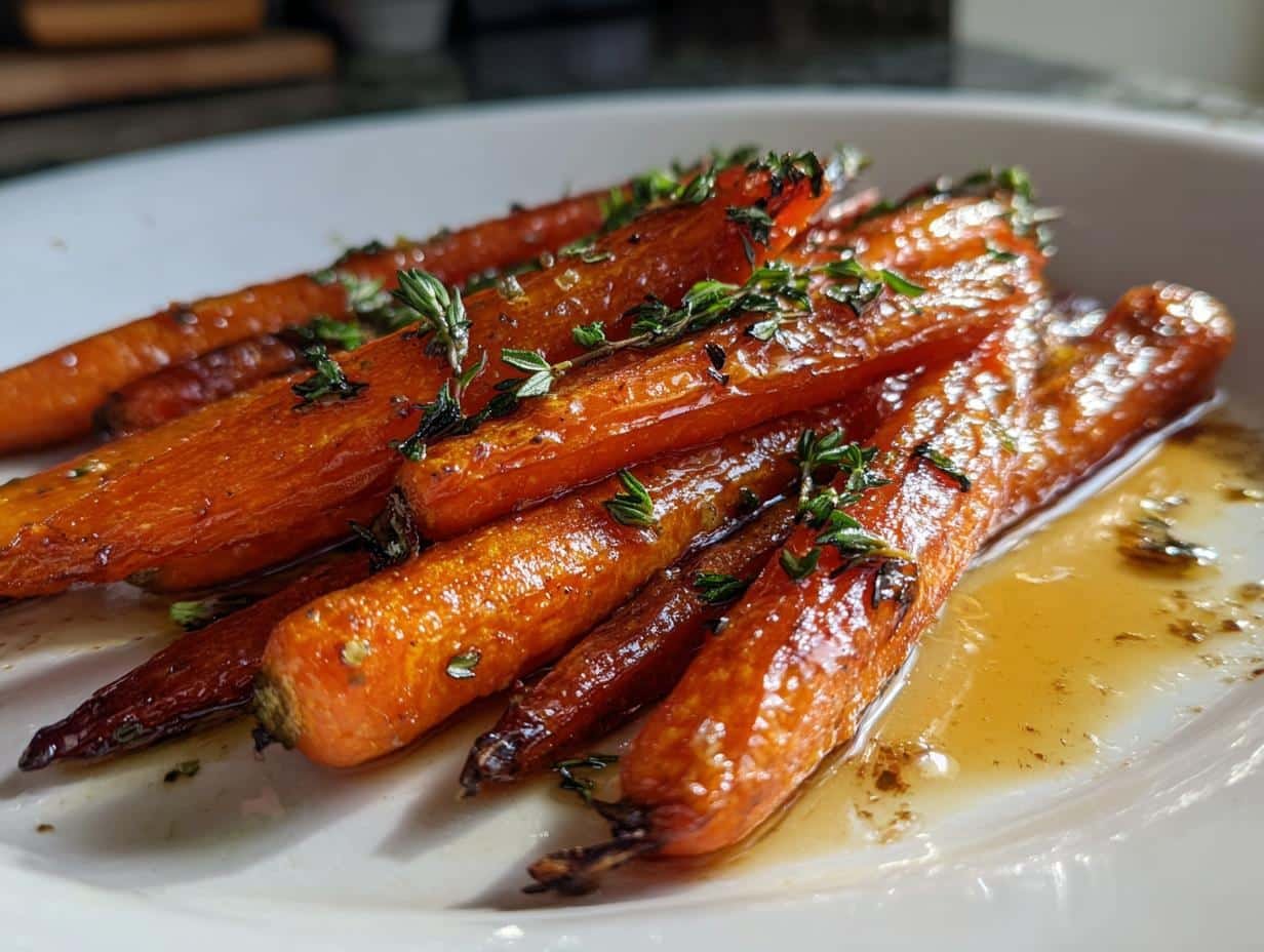 Maple Roasted Carrots with Thyme - detail 3