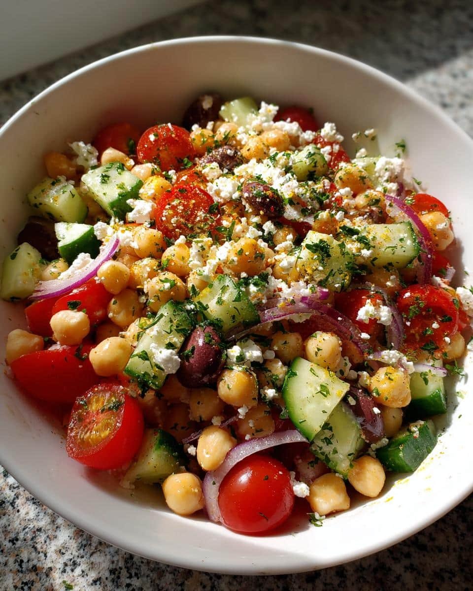 Mediterranean Chickpea Salad - detail 2