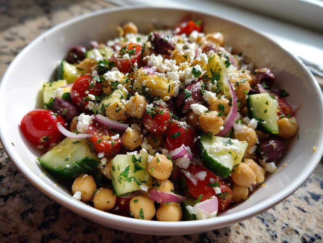 Irresistible Mediterranean Chickpea Salad in Just 15 Minutes