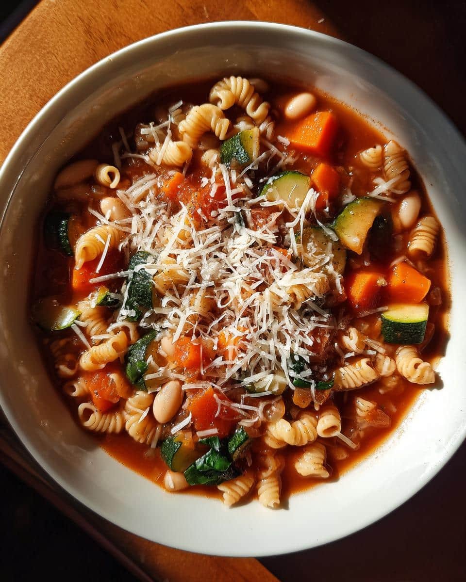 Minestrone Soup with Pasta and Beans - detail 2