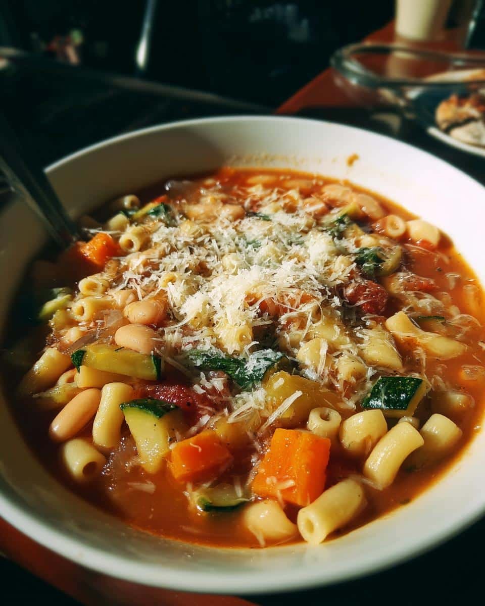 Minestrone Soup with Pasta and Beans - detail 3