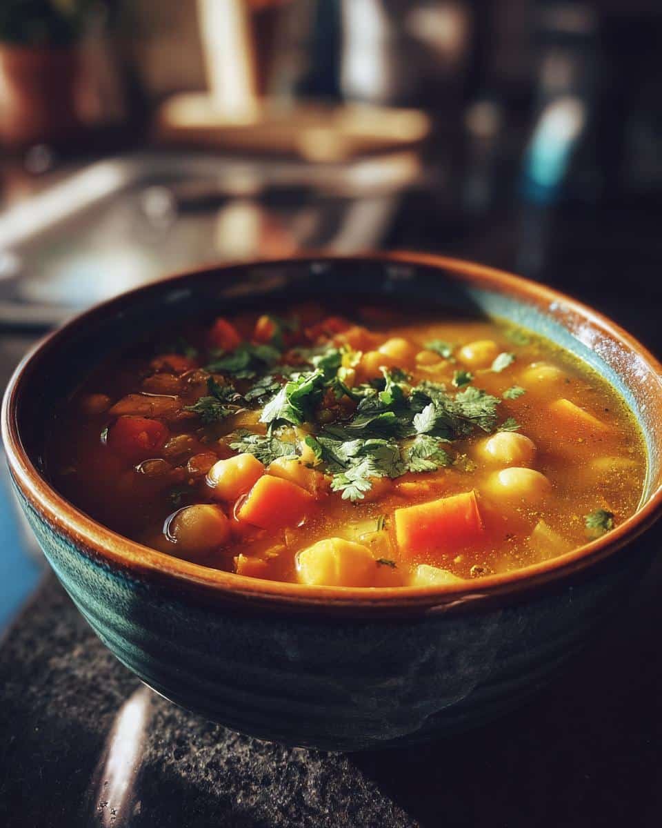 Moroccan Chickpea Soup - detail 1